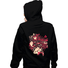 Load image into Gallery viewer, Daily_Deal_Shirts Zippered Hoodies, Unisex / Small / Black Fragrance In Thaw Hu Tao