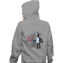 Load image into Gallery viewer, Shirts Zippered Hoodies, Unisex / Small / Sports Grey Kill All Humans