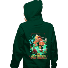 Load image into Gallery viewer, Shirts Zippered Hoodies, Unisex / Small / Irish Green The Space Huntress