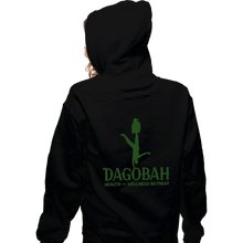 Load image into Gallery viewer, Daily_Deal_Shirts Zippered Hoodies, Unisex / Small / Black Dagobah Health And Wellness Retreat
