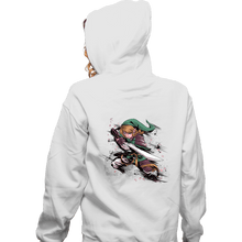 Load image into Gallery viewer, Secret_Shirts Zippered Hoodies, Unisex / Small / White Samurai Hero Of Time