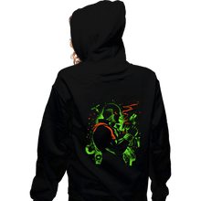 Load image into Gallery viewer, Daily_Deal_Shirts Zippered Hoodies, Unisex / Small / Black Black Dog