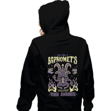 Load image into Gallery viewer, Shirts Zippered Hoodies, Unisex / Small / Black Baphomet's Tiki Lounge