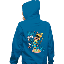 Load image into Gallery viewer, Secret_Shirts Zippered Hoodies, Unisex / Small / Royal Blue Oh The Places