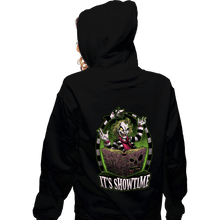 Load image into Gallery viewer, Daily_Deal_Shirts Zippered Hoodies, Unisex / Small / Black It's Showtime!