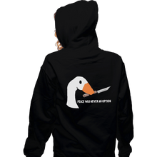 Load image into Gallery viewer, Shirts Pullover Hoodies, Unisex / Small / Black Peace Was Never An Option