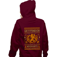 Load image into Gallery viewer, Shirts Zippered Hoodies, Unisex / Small / Maroon GRYFFINDOR Sweater