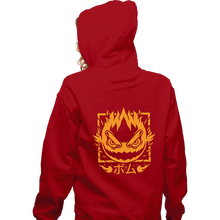 Load image into Gallery viewer, Shirts Zippered Hoodies, Unisex / Small / Red Fireball Bomb