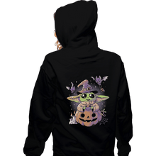 Load image into Gallery viewer, Shirts Zippered Hoodies, Unisex / Small / Black Spooky Baby