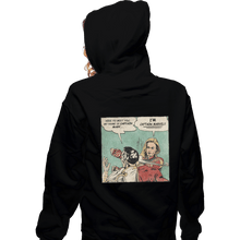 Load image into Gallery viewer, Shirts Zippered Hoodies, Unisex / Small / Black I&#39;m Captain Marvel!
