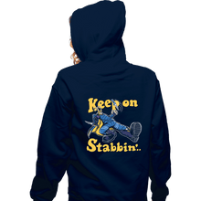 Load image into Gallery viewer, Shirts Zippered Hoodies, Unisex / Small / Navy Keep On Stabbin'