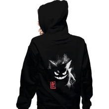 Load image into Gallery viewer, Shirts Zippered Hoodies, Unisex / Small / Black Gengar Ink