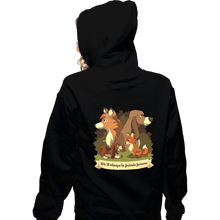 Load image into Gallery viewer, Secret_Shirts Zippered Hoodies, Unisex / Small / Black Forever