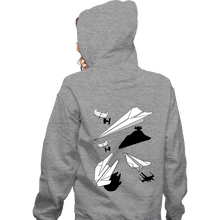 Load image into Gallery viewer, Daily_Deal_Shirts Zippered Hoodies, Unisex / Small / Sports Grey Paper Wars