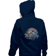 Load image into Gallery viewer, Shirts Zippered Hoodies, Unisex / Small / Navy Villains At Break