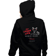 Load image into Gallery viewer, Shirts Zippered Hoodies, Unisex / Small / Black Laser Lips