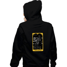 Load image into Gallery viewer, Shirts Zippered Hoodies, Unisex / Small / Black Tarot The Moon