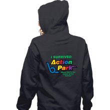 Load image into Gallery viewer, Secret_Shirts Zippered Hoodies, Unisex / Small / Dark Heather Action Park