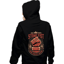 Load image into Gallery viewer, Shirts Zippered Hoodies, Unisex / Small / Black Stone Fist Boxing