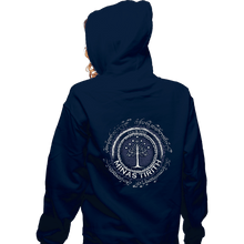 Load image into Gallery viewer, Shirts Zippered Hoodies, Unisex / Small / Navy Minas Tirith
