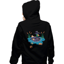 Load image into Gallery viewer, Secret_Shirts Zippered Hoodies, Unisex / Small / Black The Dark Duck
