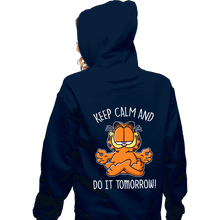 Load image into Gallery viewer, Secret_Shirts Zippered Hoodies, Unisex / Small / Navy Keep Calm And Do It Tomorrow