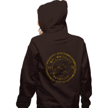 Load image into Gallery viewer, Secret_Shirts Zippered Hoodies, Unisex / Small / Dark Chocolate Browncoats