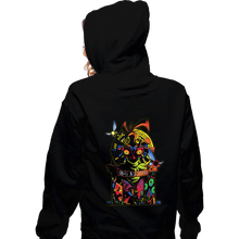 Load image into Gallery viewer, Secret_Shirts Zippered Hoodies, Unisex / Small / Black The Skull Kid Crew