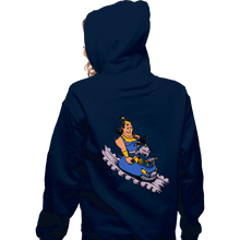 Load image into Gallery viewer, Daily_Deal_Shirts Zippered Hoodies, Unisex / Small / Navy Emperor's New Roller Coaster