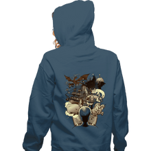 Load image into Gallery viewer, Shirts Zippered Hoodies, Unisex / Small / Indigo Blue Books