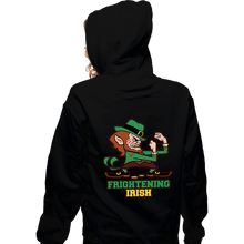 Load image into Gallery viewer, Daily_Deal_Shirts Zippered Hoodies, Unisex / Small / Black Frightening Irish