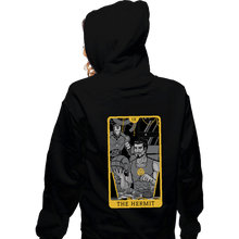 Load image into Gallery viewer, Shirts Zippered Hoodies, Unisex / Small / Black Tarot The Iron Hermit