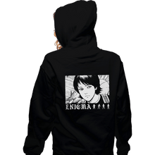 Load image into Gallery viewer, Shirts Zippered Hoodies, Unisex / Small / Black Enigma