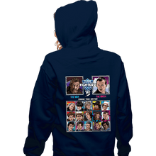 Load image into Gallery viewer, Daily_Deal_Shirts Zippered Hoodies, Unisex / Small / Navy Time Fighters War vs 9th