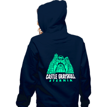 Load image into Gallery viewer, Secret_Shirts Zippered Hoodies, Unisex / Small / Navy Grayskull