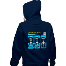 Load image into Gallery viewer, Secret_Shirts Zippered Hoodies, Unisex / Small / Navy Three Storms