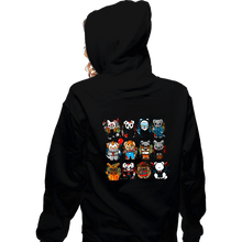 Load image into Gallery viewer, Daily_Deal_Shirts Zippered Hoodies, Unisex / Small / Black Horror Puppies