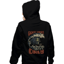 Load image into Gallery viewer, Secret_Shirts Zippered Hoodies, Unisex / Small / Black Good Vibes Only