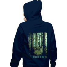 Load image into Gallery viewer, Shirts Zippered Hoodies, Unisex / Small / Navy Visit Endor