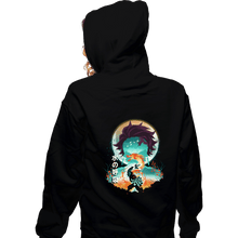 Load image into Gallery viewer, Daily_Deal_Shirts Zippered Hoodies, Unisex / Small / Black Demon Tanjiro

