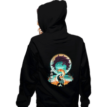 Load image into Gallery viewer, Daily_Deal_Shirts Zippered Hoodies, Unisex / Small / Black Demon Tanjiro