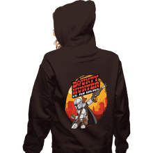 Load image into Gallery viewer, Secret_Shirts Zippered Hoodies, Unisex / Small / Dark Chocolate Bounty Hunter VS The Galaxy
