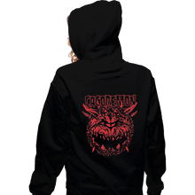 Load image into Gallery viewer, Shirts Zippered Hoodies, Unisex / Small / Black Cacodemon