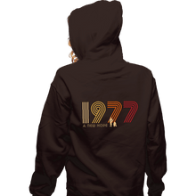 Load image into Gallery viewer, Shirts Zippered Hoodies, Unisex / Small / Dark Chocolate 1977 A New Hope
