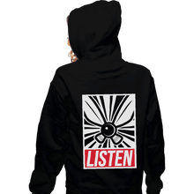 Load image into Gallery viewer, Shirts Zippered Hoodies, Unisex / Small / Black Listen and Obey