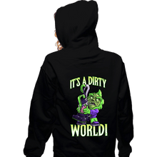Load image into Gallery viewer, Daily_Deal_Shirts Zippered Hoodies, Unisex / Small / Black Cute But Dirty
