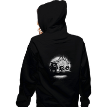 Load image into Gallery viewer, Shirts Zippered Hoodies, Unisex / Small / Black Moonlight Ghost Types