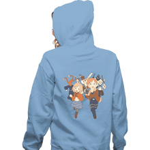 Load image into Gallery viewer, Daily_Deal_Shirts Zippered Hoodies, Unisex / Small / Royal Blue Chibi Village
