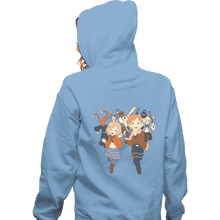 Load image into Gallery viewer, Daily_Deal_Shirts Zippered Hoodies, Unisex / Small / Royal Blue Chibi Village