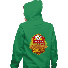 Load image into Gallery viewer, Shirts Zippered Hoodies, Unisex / Small / Irish Green Cuccos Nuggets